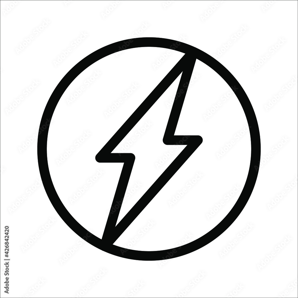 Glyph energy pixel perfect vector icon on white background Glyph energy pixel perfect vector icon on white background