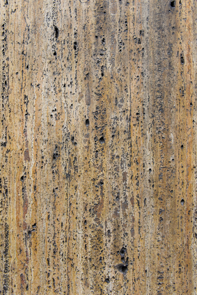 Old natural polished plate of calc-marble rock. Scratched rusty grunge background Old natural polished plate of calc-marble rock. Scratched rusty grunge background