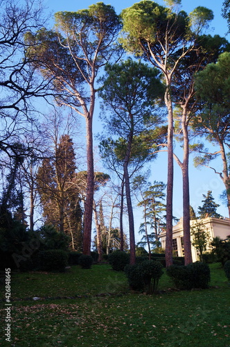 Villa Stibbert park in Florence, Italy photo