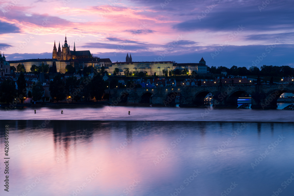 River and Castle in Prague