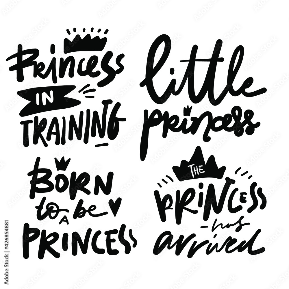 Baby t-shirt quote. Hand lettering for your design