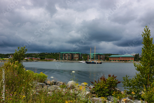 view of the river in the city © Pete