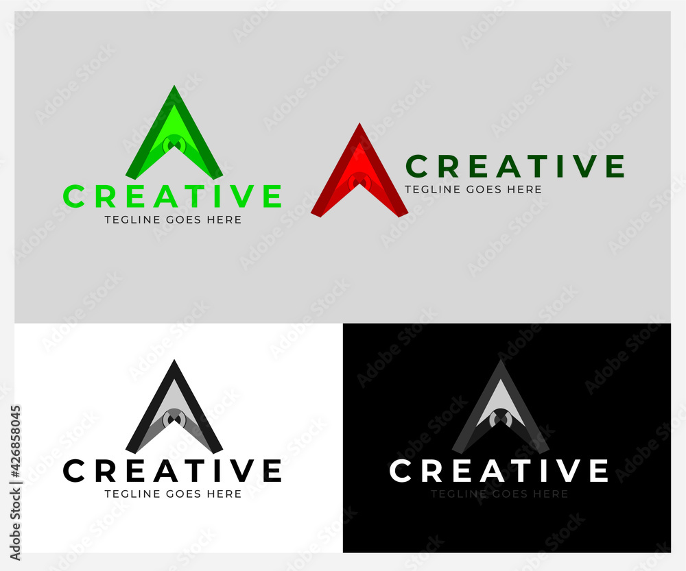 A letter logo A letter logo