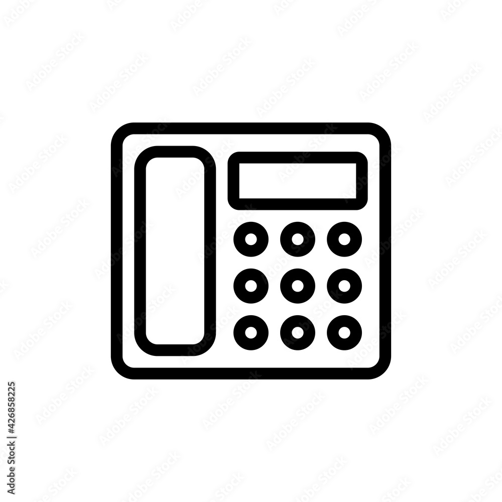 Landline Vector Outline Icon Style illustration. EPS 10 File Landline Vector Outline Icon Style illustration. EPS 10 File