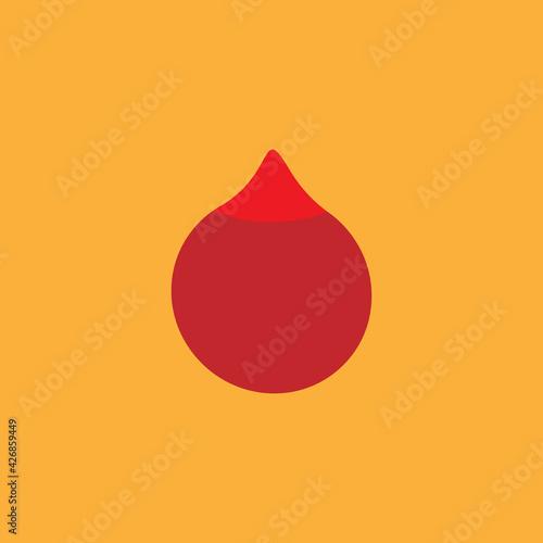 Enema flat icon. Simple style medicine symbol. Logo design element. T-shirt printing. Vector for sticker.