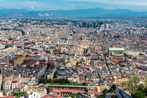 Fototapeta Naklejka Na Ścianę i Meble -  Overview of the city of Naples, Italy