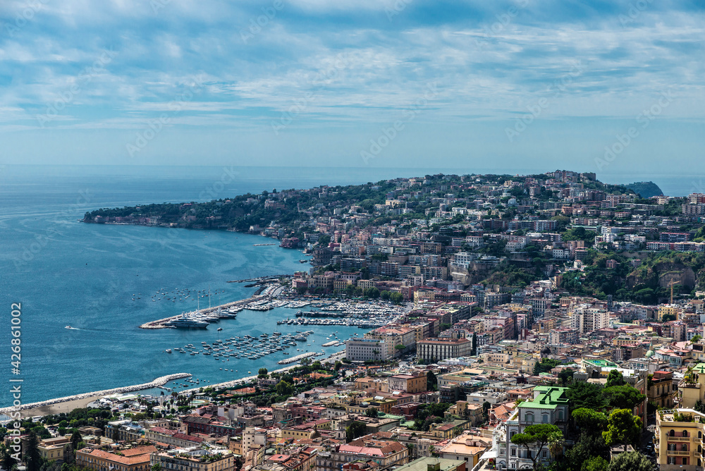 Overview of the city of Naples, Italy