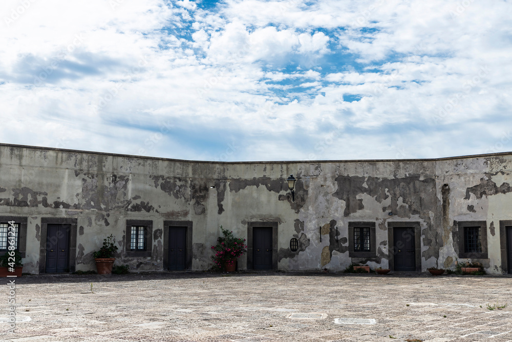 Naklejka premium Castel Sant Elmo in Naples, Italy