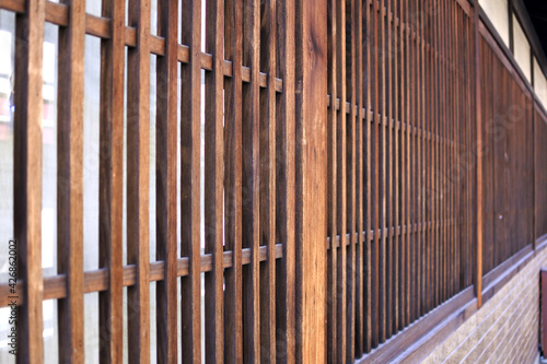 京町家の格子窓