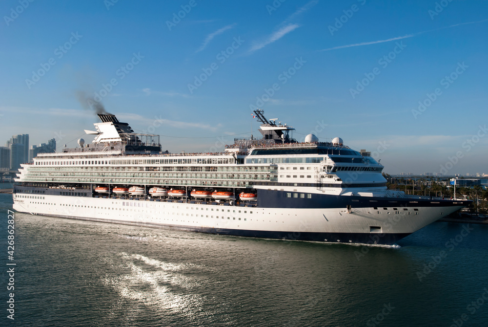 The Cruise Ship Leaving Miami