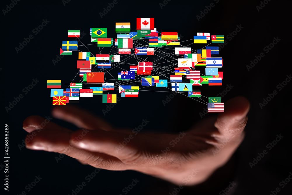 National flags of the countries 3d National flags of the countries 3d