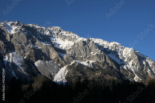 Snow capped mountains - alps