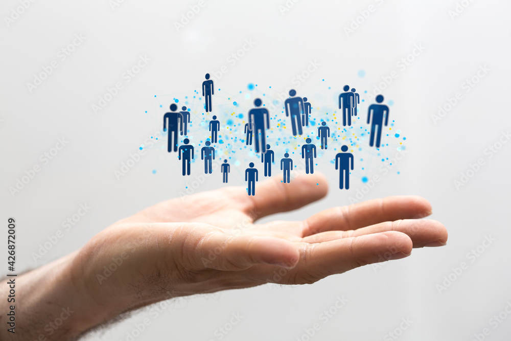 Unity group and teamwork concept digital Unity group and teamwork concept digital