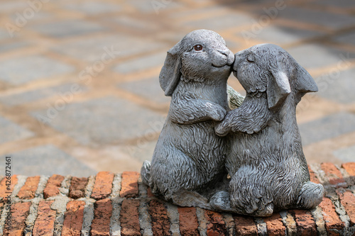 Rabbit statue