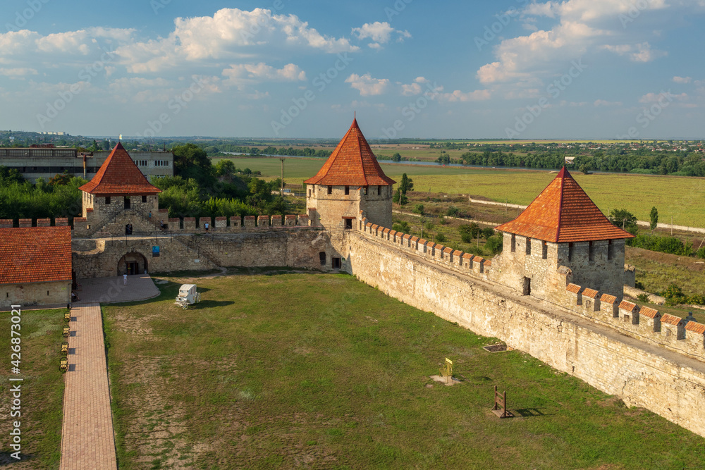 Defensive walls of the fortress in Bender, Transnistria (Moldova)