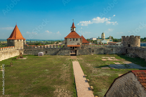 Obraz na płótnie Inside the fortress in Bender, Transnistria (Moldova) w salonie