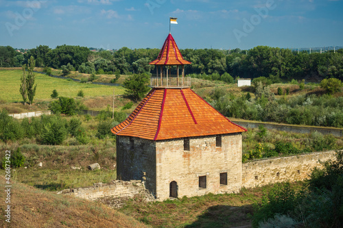 Obraz na płótnie Tower of Bendery fortress in Bender, Transnistria w salonie