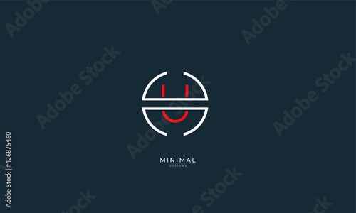 Free Download Alphabet letter icon logo HU or UH - GFXLoad