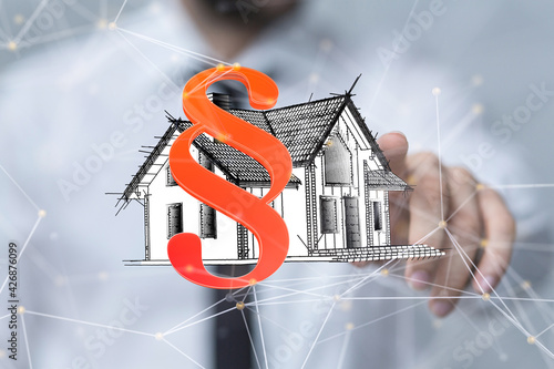 law house contract in hand