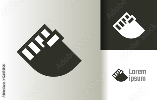 Strong hand gorilla kong fitness logo company, logo vector template design. Ready to use, easy for edit.	