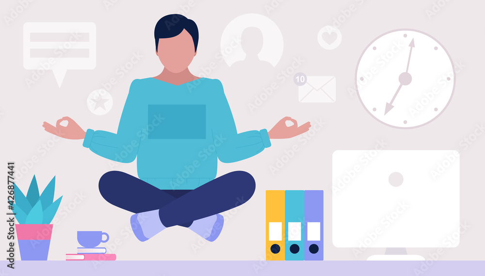 Relax and meditate concept
