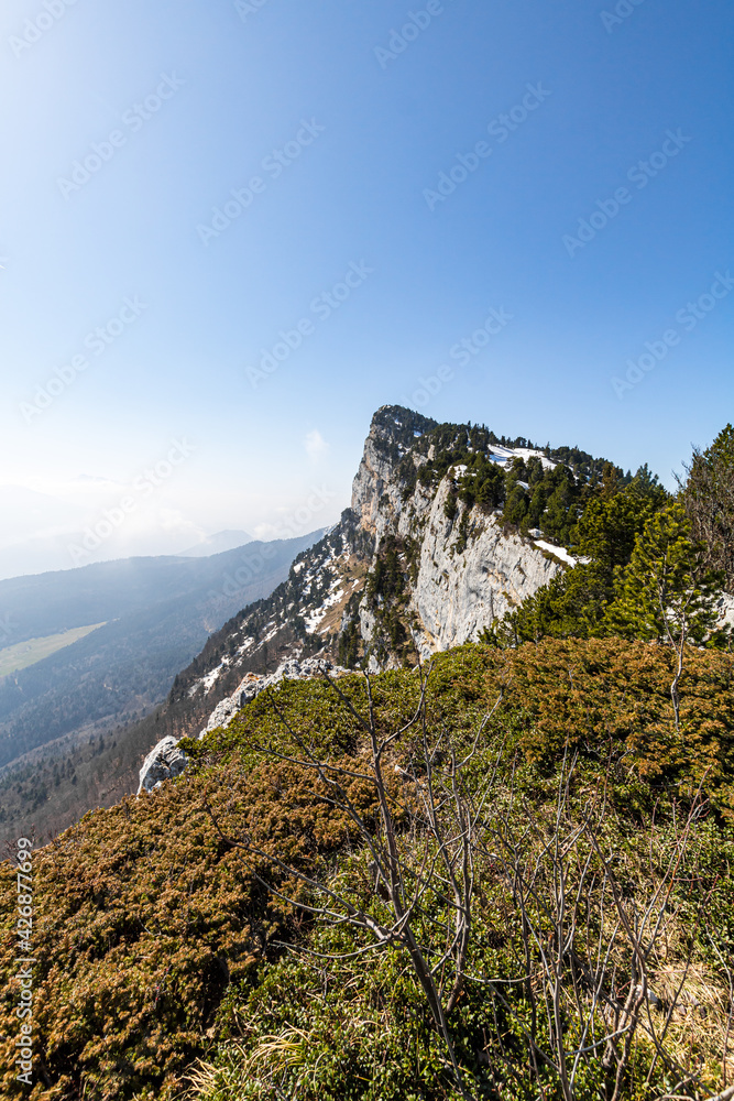 Fototapeta premium Vue sur les sommets du Vercors (Isère, France)