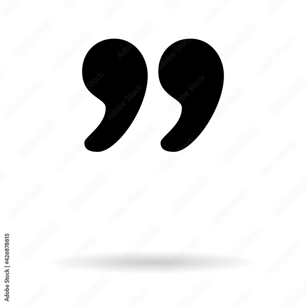 Quote concept icon, quotation speech bubble symbol, vector illustration dialog sign, text mark graphic Quote concept icon, quotation speech bubble symbol, vector illustration dialog sign, text mark graphic