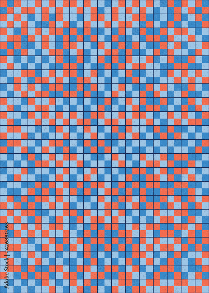 Fototapeta premium Abstract Geometric Pattern generative computational art illustration