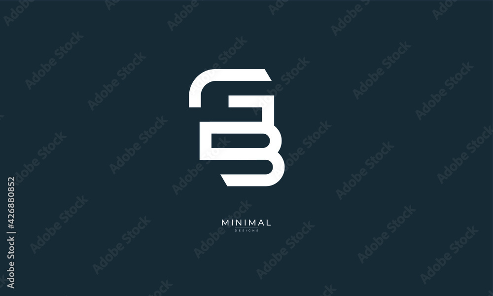 Alphabet letter icon logo GB Alphabet letter icon logo GB