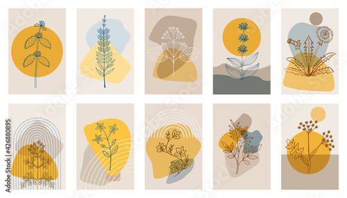 bitter herbs p1, abstract poster, set 1 dd