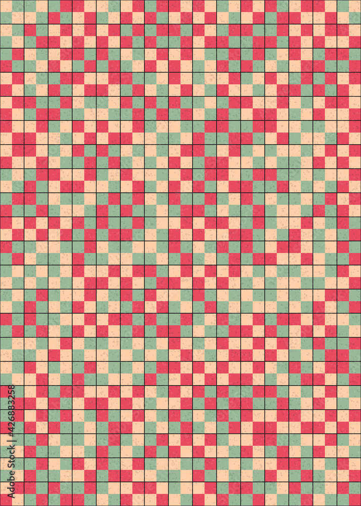 Fototapeta premium Abstract Geometric Pattern generative computational art illustration