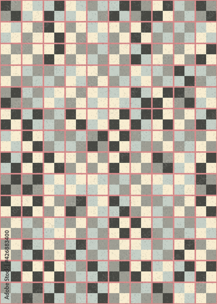 Fototapeta premium Abstract Geometric Pattern generative computational art illustration