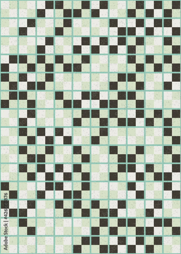 Fototapeta premium Abstract Geometric Pattern generative computational art illustration