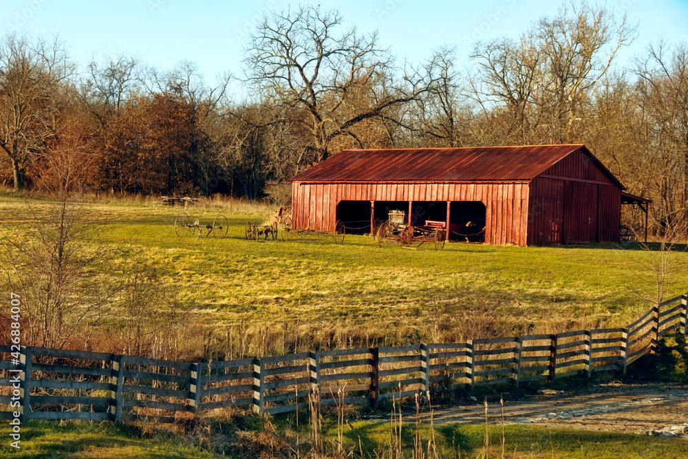 Old barn in Missouri State Park Old barn in Missouri State Park