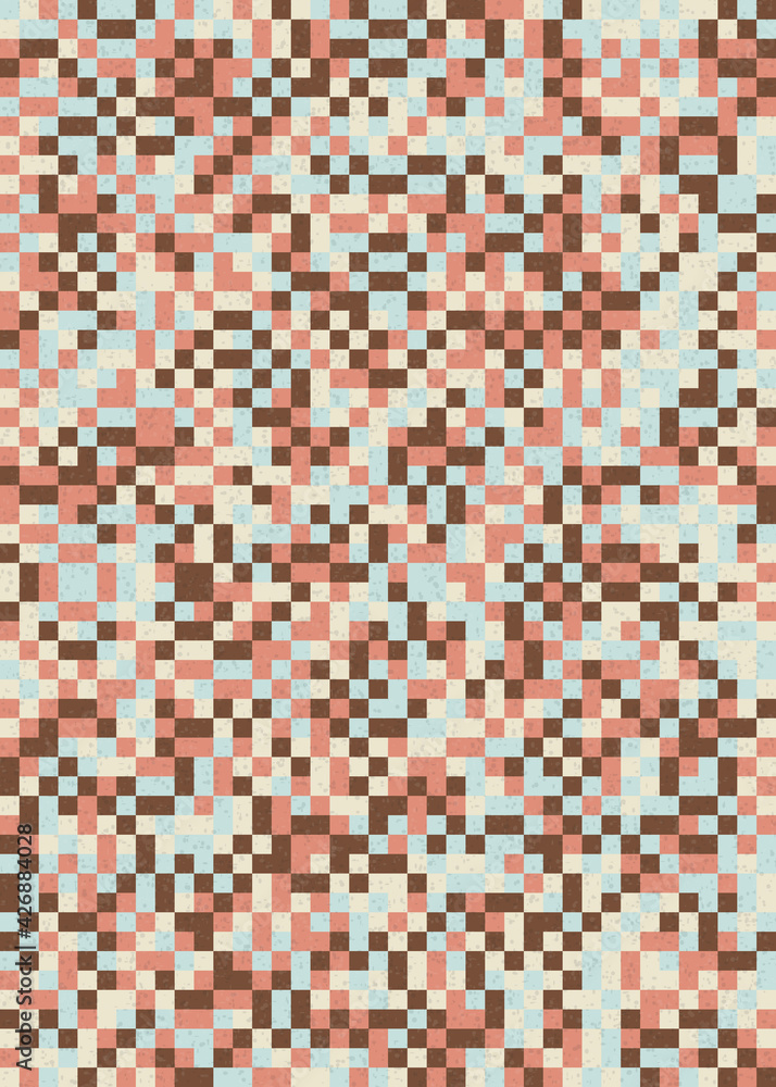 Fototapeta premium Abstract Geometric Pattern generative computational art illustration