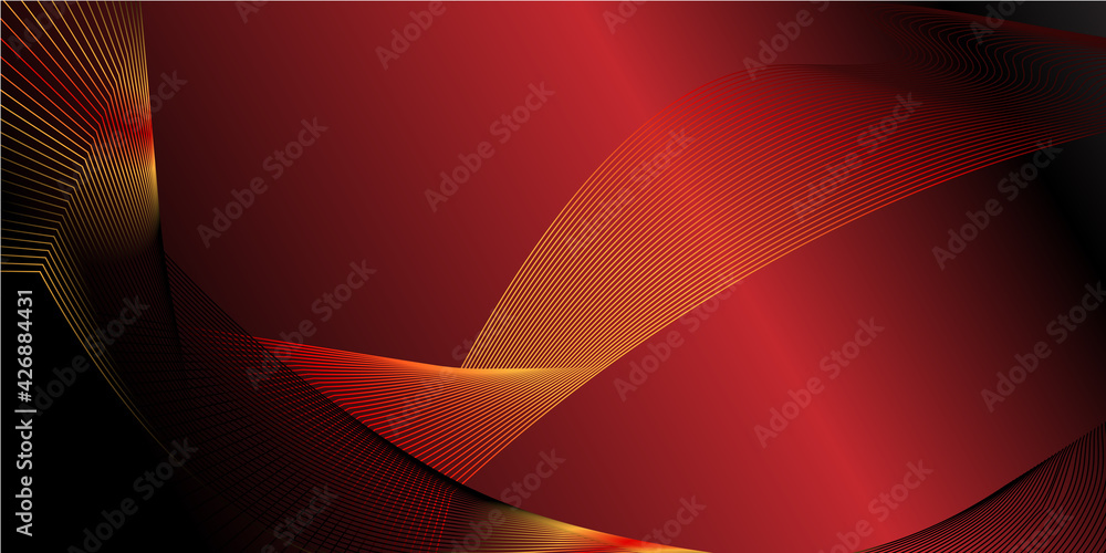 Fototapeta premium abstract red background with lines