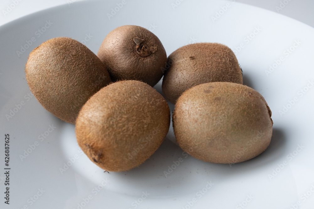 kiwi fruit on a plate kiwi fruit on a plate