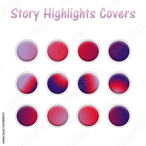 Free Download Set of Instagram Story Highlights Covers Icons. Colourful unique blog templates - GFXLoad