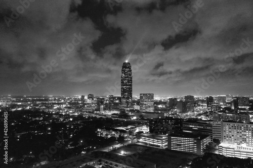 Williams Tower Beacon at Night Houston Texas