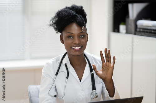 African American Doctor With Stethoscope