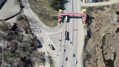 a bird's eye view of the crossroads