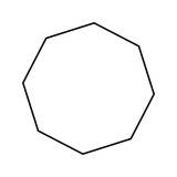 octagon shapes with outlines and fill colors, fields for logos or symbols, math teaching pictures.