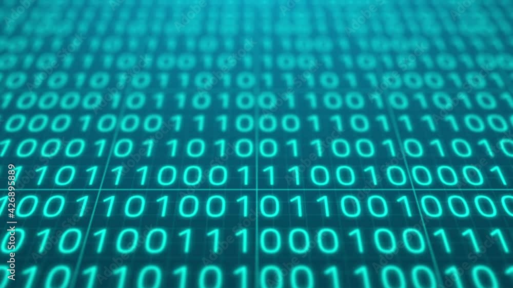 Binary code background. Futuristic information processing. Data encryption. Close-up. Binary code background. Futuristic information processing. Data encryption. Close-up.