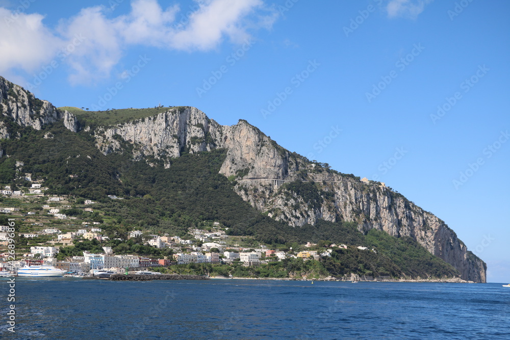 Capri island and Mediterranean Sea, Italy