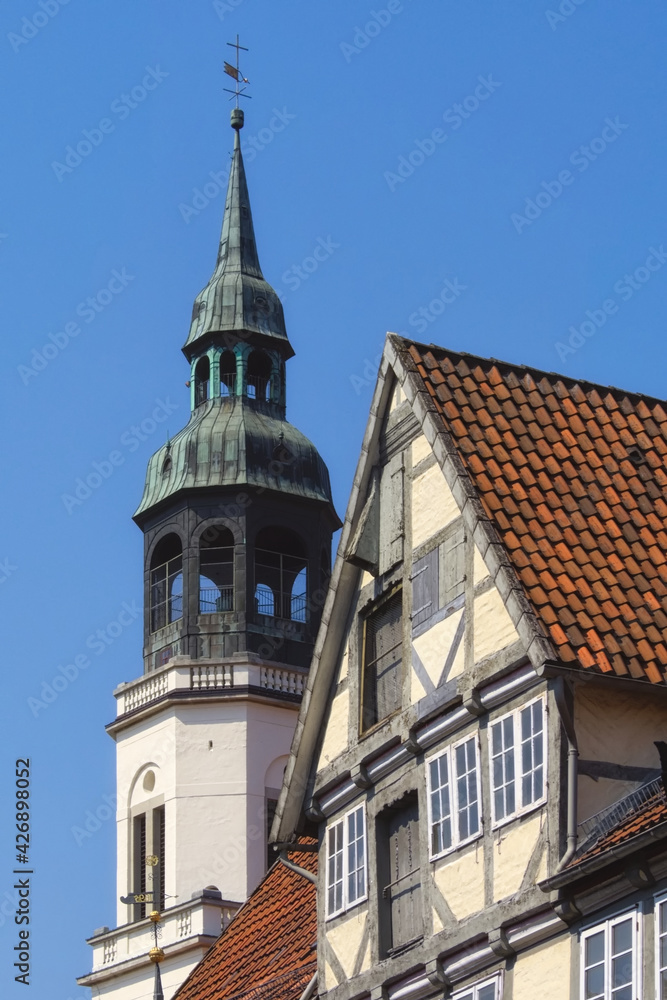 Obraz premium Celle - Stadtkirche St. Marien, Niedersachsen, Deutschland, Europa