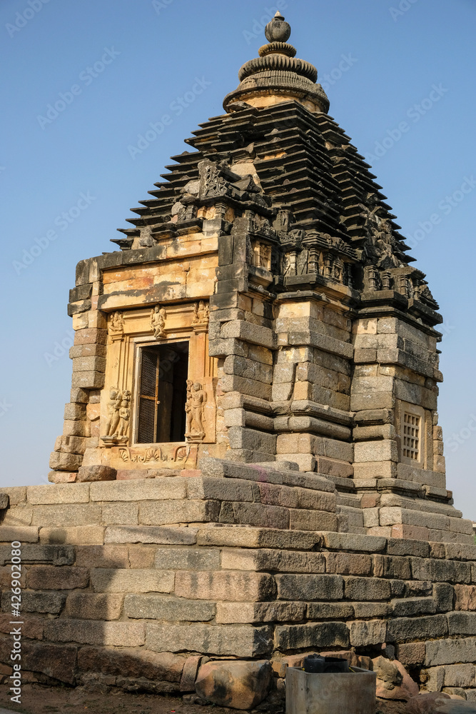 The Brahma Temple in Khajuraho, Madhya Pradesh, India. Forms part of the Khajuraho Group of Monuments, a UNESCO World Heritage Site.
