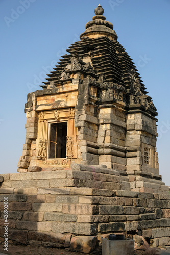 The Brahma Temple in Khajuraho  Madhya Pradesh  India. Forms part of the Khajuraho Group of Monuments  a UNESCO World Heritage Site.