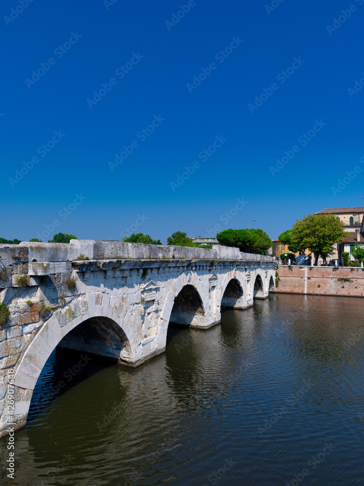 Tiberius Bridge, Rimini, Emilia Romagna, Italy