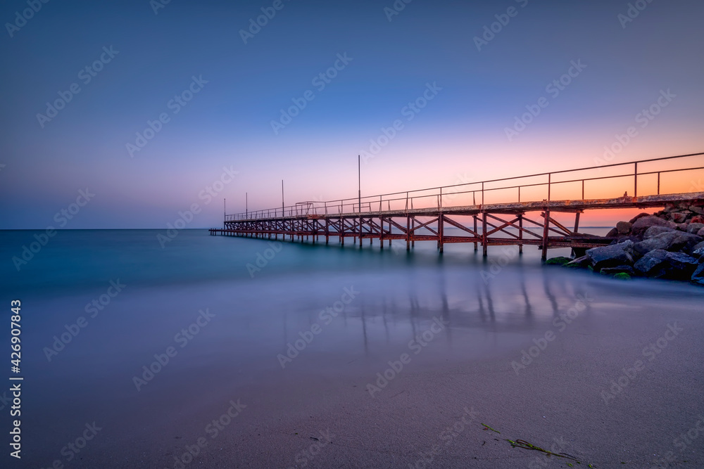 pier at sunset