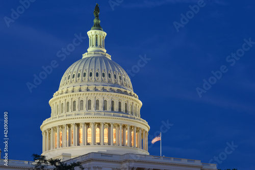 U.S. Capitol Building at night - Washington D.C. United States of America